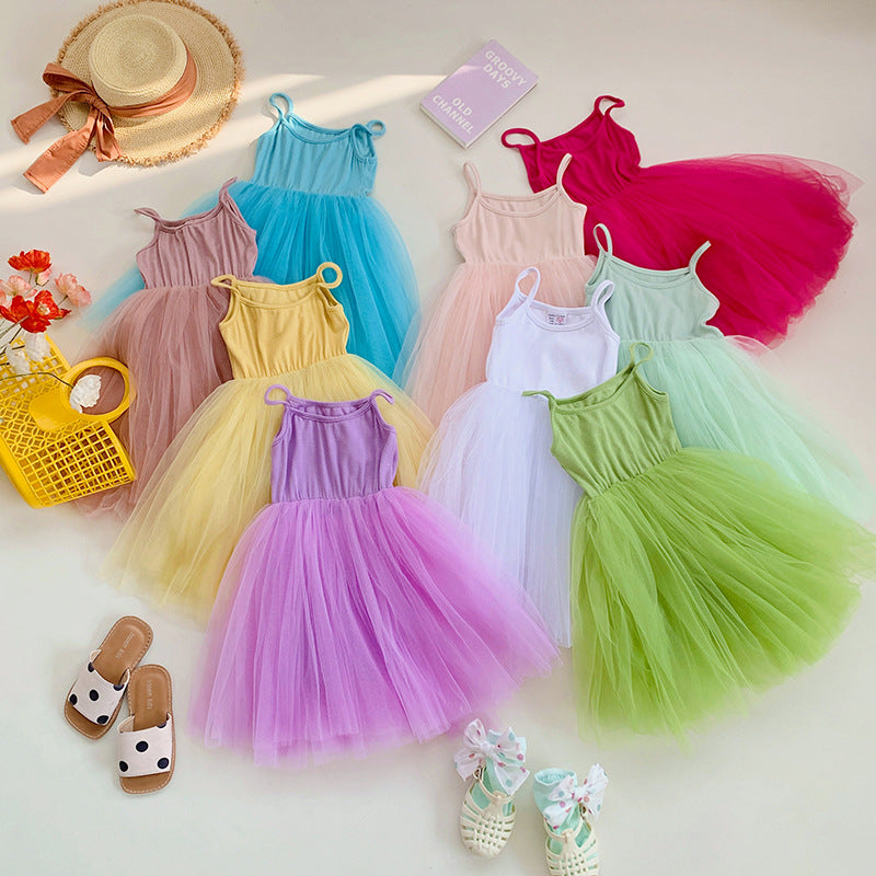Pige Tulle Skater Dansekjole Stilla