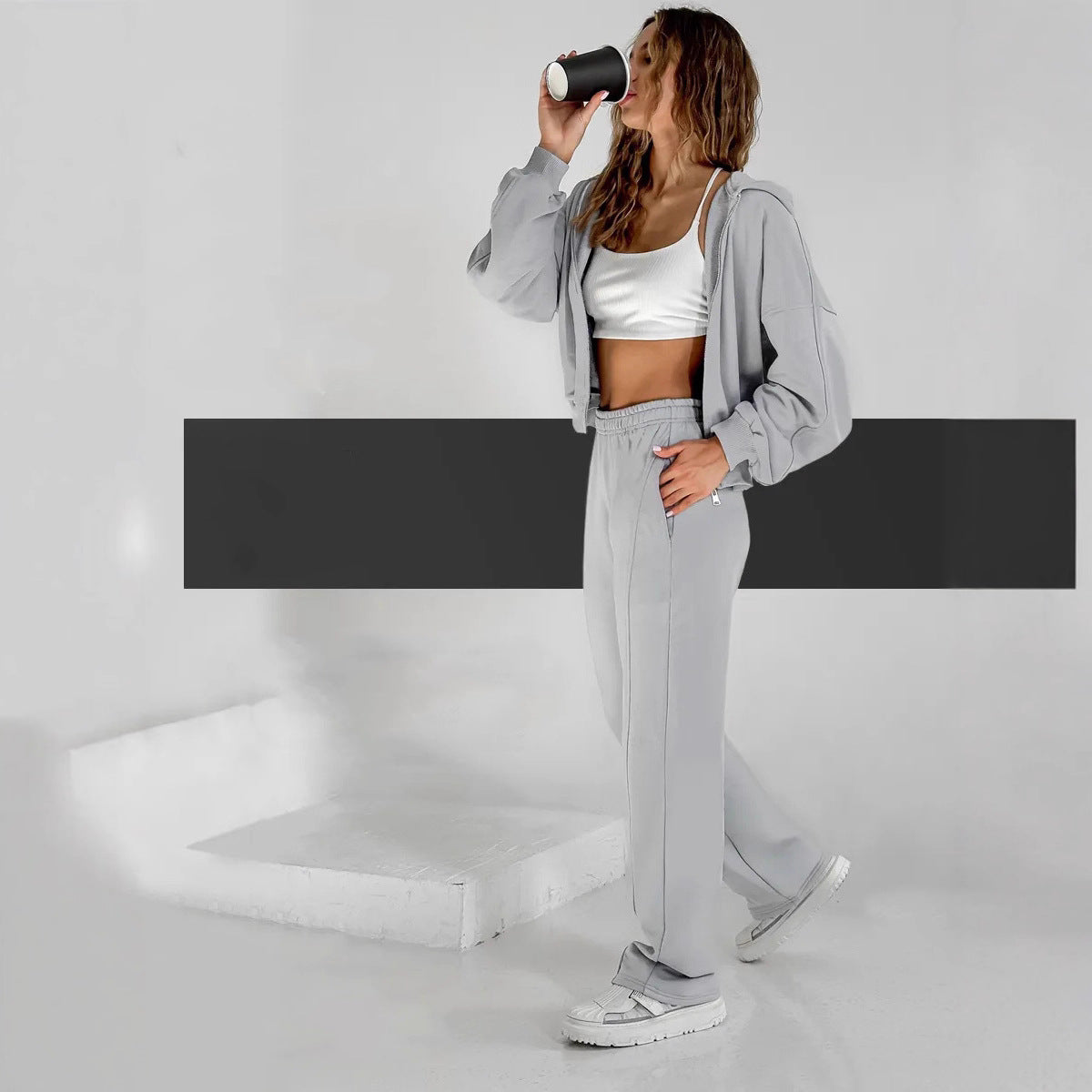 Dame afslappet oversized hoodie Stilla