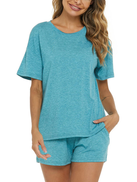 Dame afslappet kortærmet pyjamas-sæt Stilla
