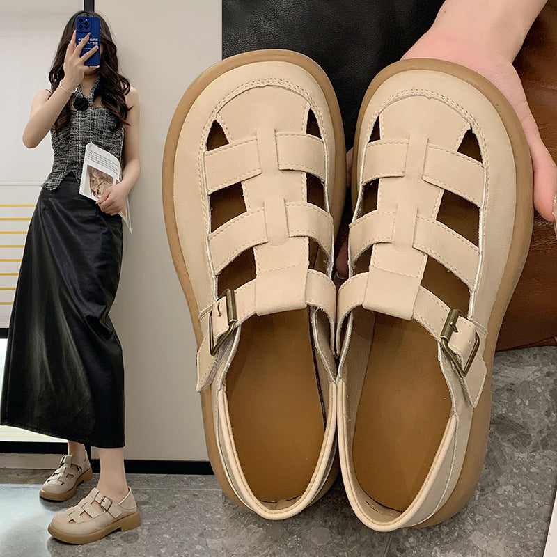 Dame åbne clogs med moderne spænde lukning og ergonomisk sål Stilla