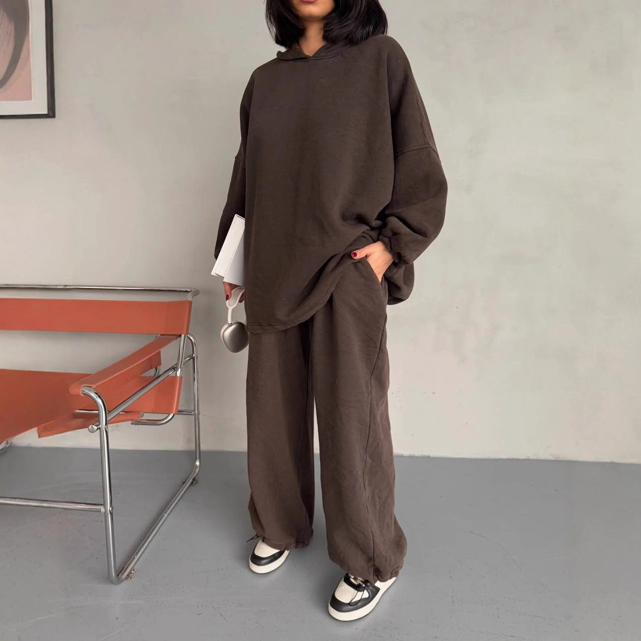 Dame afslappet hoodie- og buksesæt Stilla