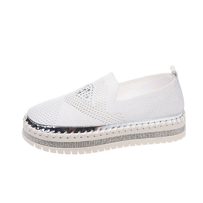 Dame sneakers med åndbart mesh-overtøj og funklende accenter Stilla