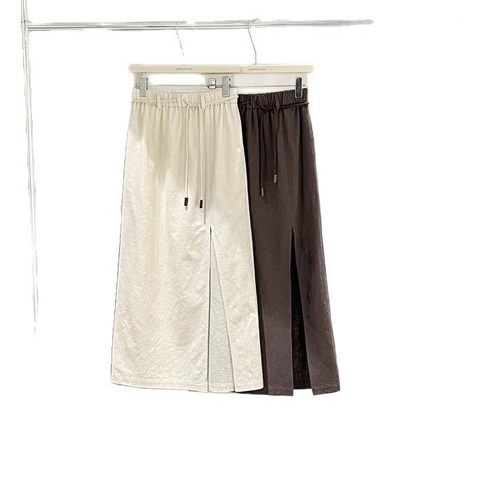 Dame afslappet nederdel med elastisk talje Stilla