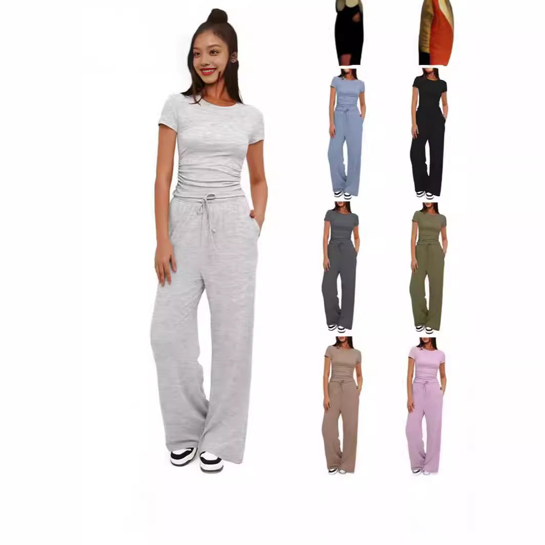 Dame fritids-jumpsuit med taljerbart design og afslappet snit Stilla