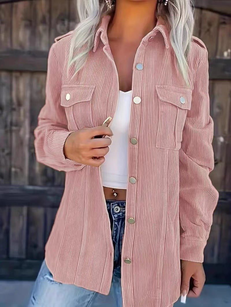 Dame afslappet skjorte i struktureret design med praktiske lommer Stilla