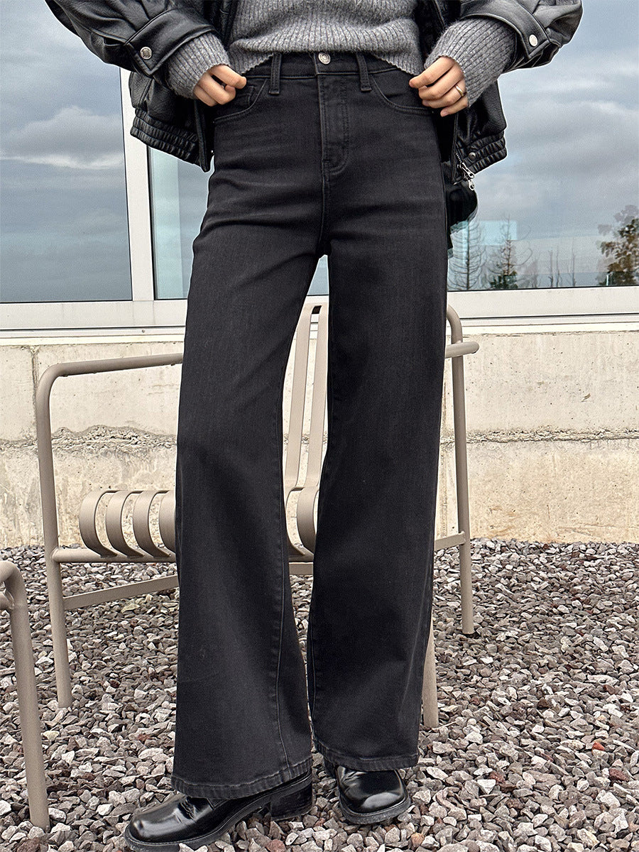 Dame afslappet kunstlæderjakke med høj krave og et moderne snit Stilla