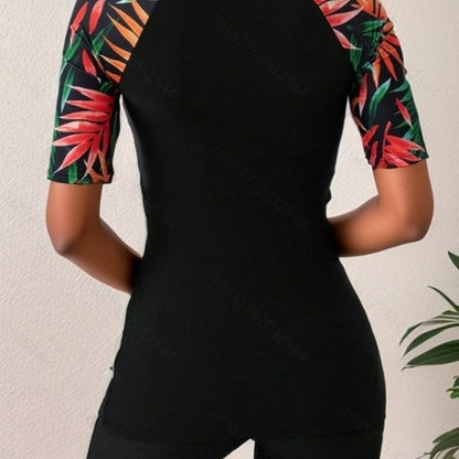 Dame Sport Badetøj-Sæt med kort bukser og stilfuld top Stilla