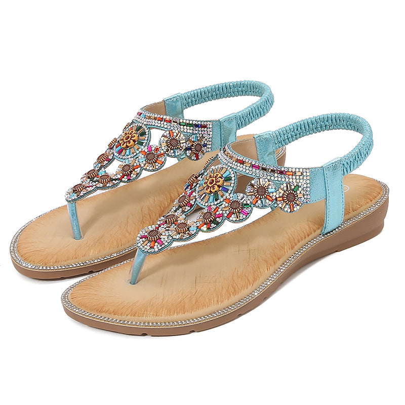 Dame fodseng sandaler med kunstnerisk smykkedesign Stilla