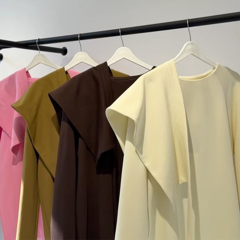 Damer sweaterv med voluminøse ærmer og tætsiddende bund Stilla
