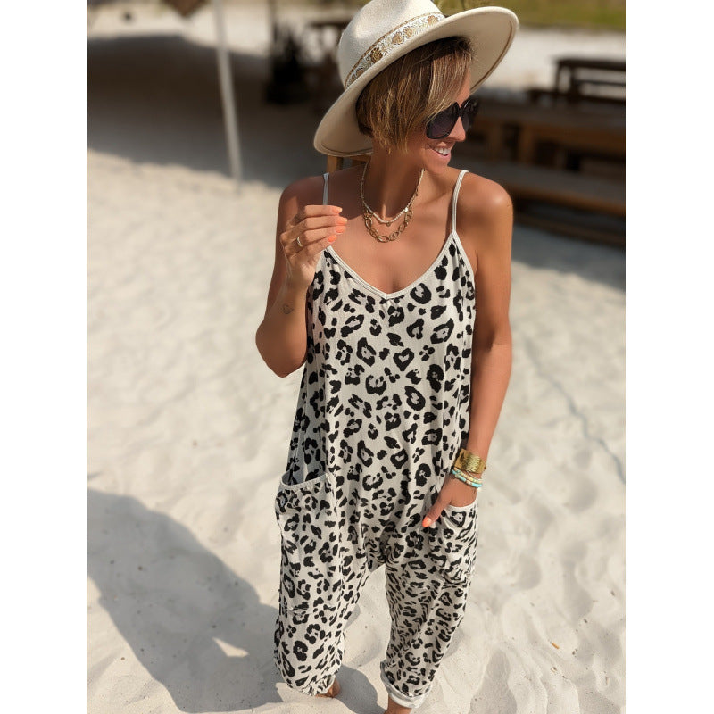 Dame Leopardprint Lounge Jumpsuit Stilla