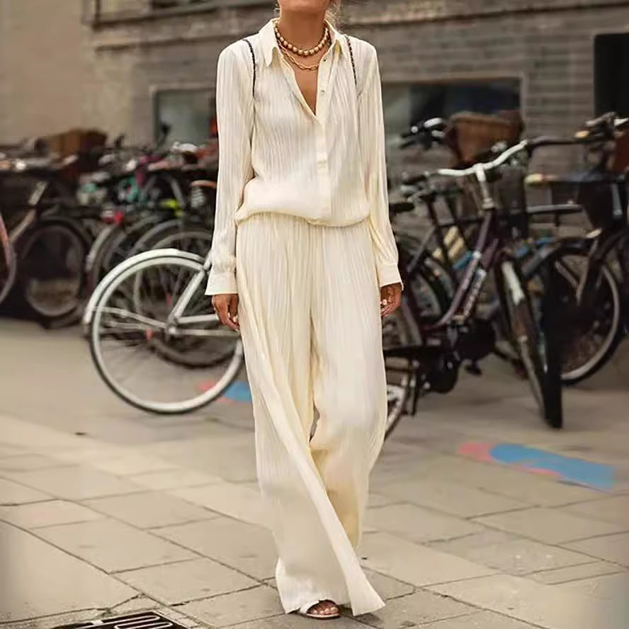 Dame Elegant Faldedragt Sæt Stilla