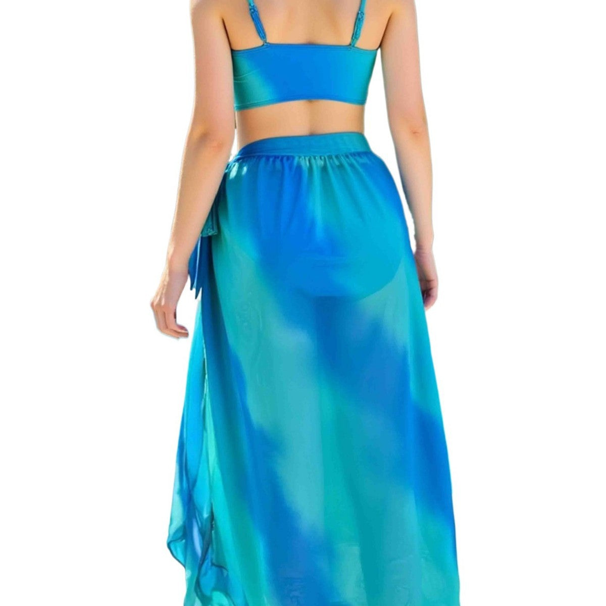 Dame Cut-Out Éntydig Badedragt med matchende Indpakningskjole Stilla