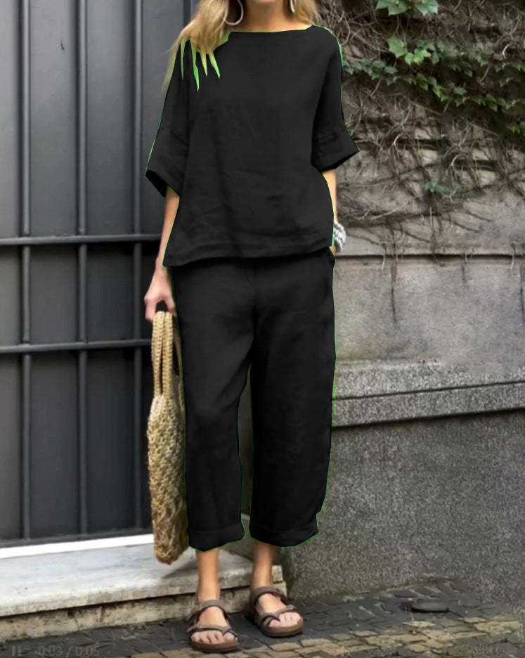 Dame afslappet sommeroutfit Stilla