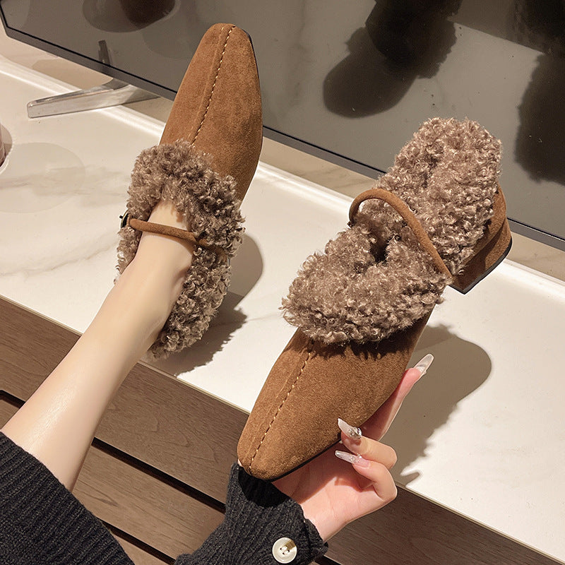 Femme Komfortable Faux Fur Hjemmesko Stilla
