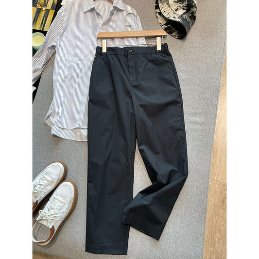 Dame afslappet Chino bukser med praktisk elastisk linning og moderne folder Stilla