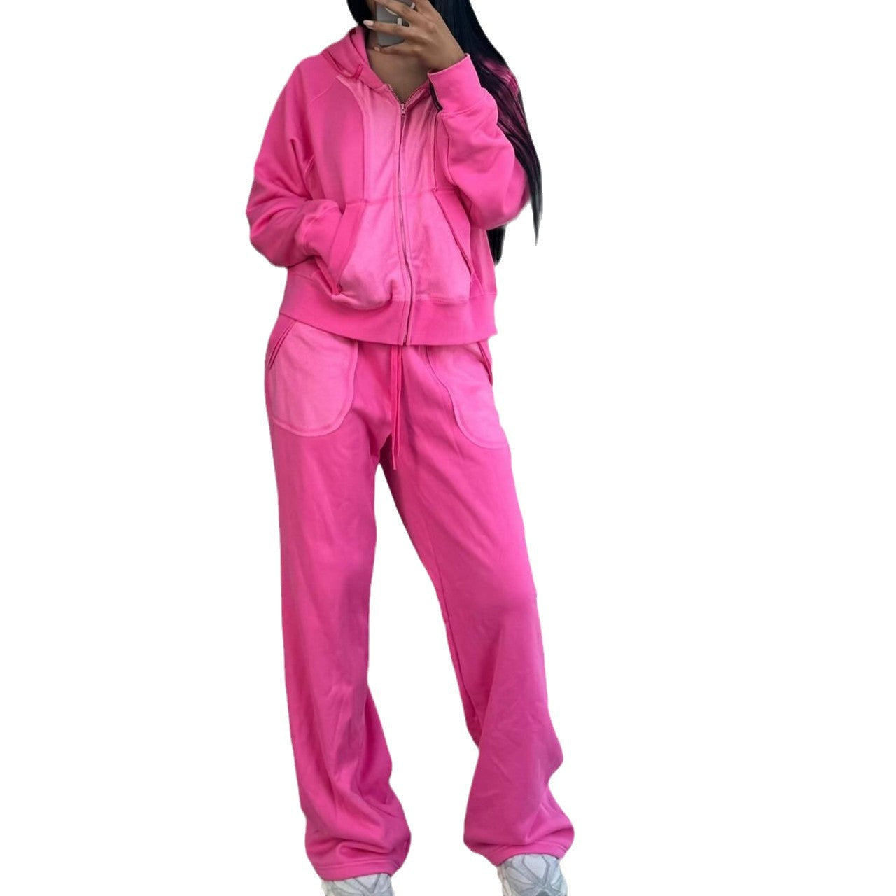 Dame afslappet hoodie- og fritidsbukser-sæt Stilla