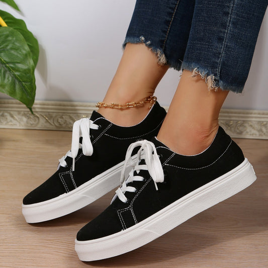 Dame afslappede sneakers med fleksibel sål og åndbart overmateriale Stilla