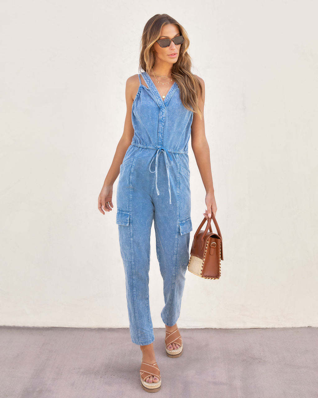 Dame Casual Jumpsuit med praktiske lommer Stilla