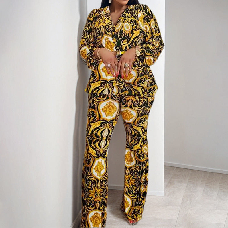 Dame Elegant og kunstnerisk designet overdel med vidde jumpsuit Stilla