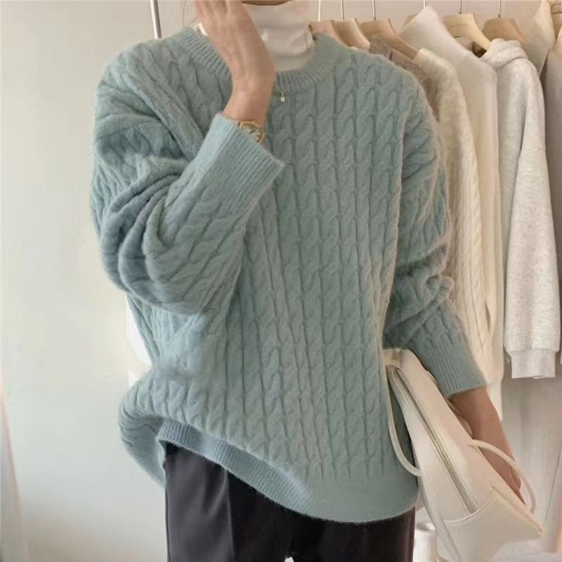 Femme Cozy Kabelstrik Pullover Sweater Stilla