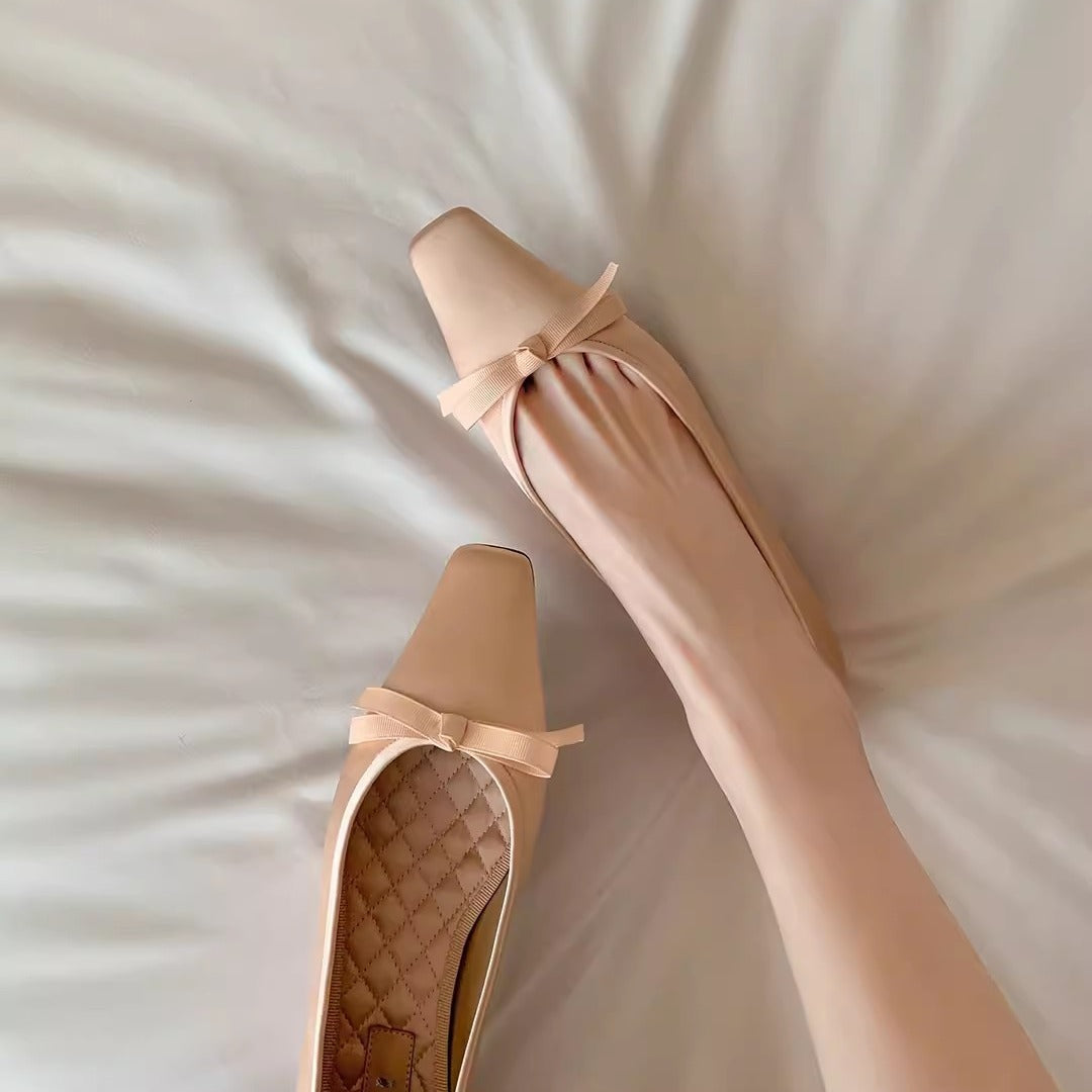 Dame Elegant Bue-Detalje Spidssko Stilla