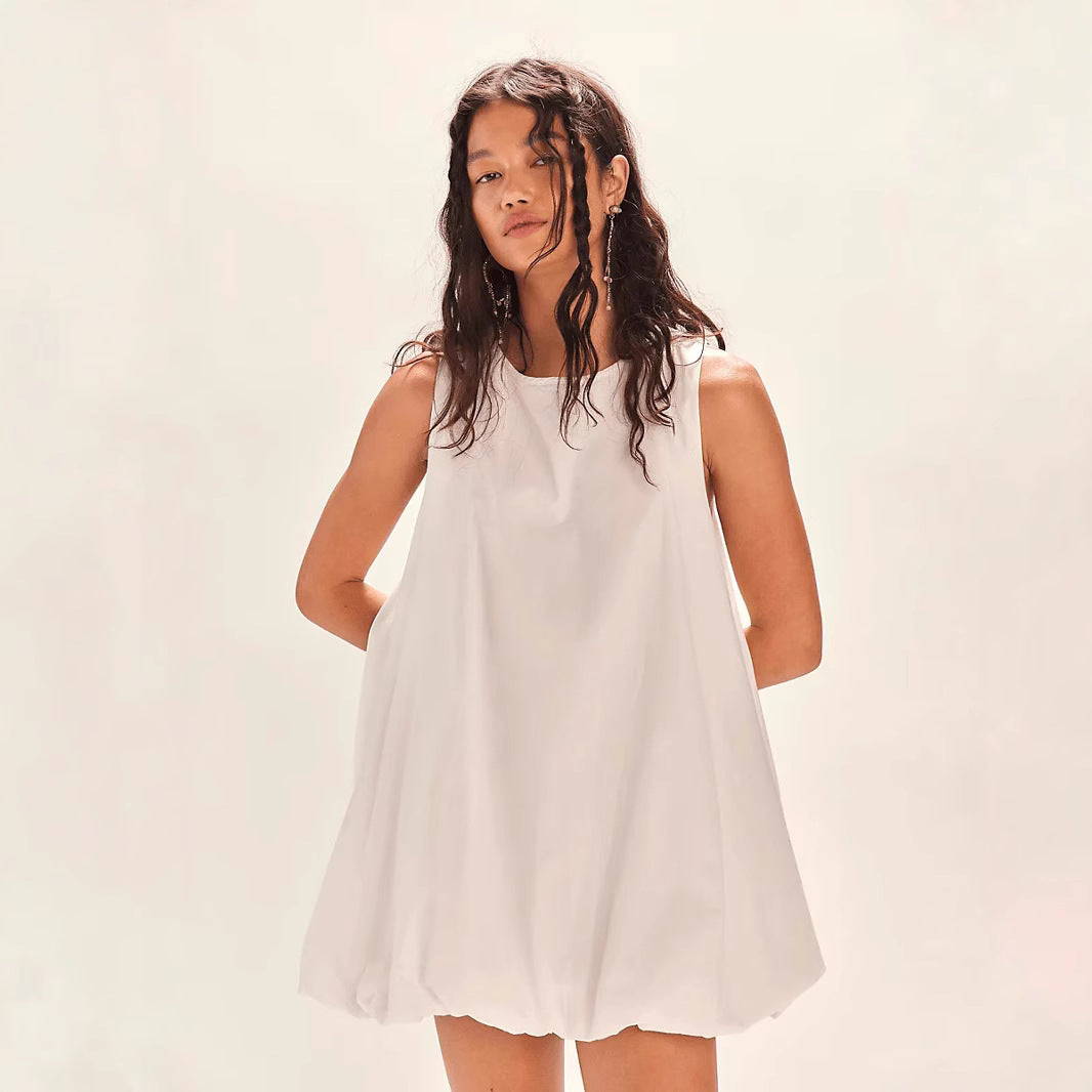 Dame afslappet A-linie kjole med minimalistisk design Stilla