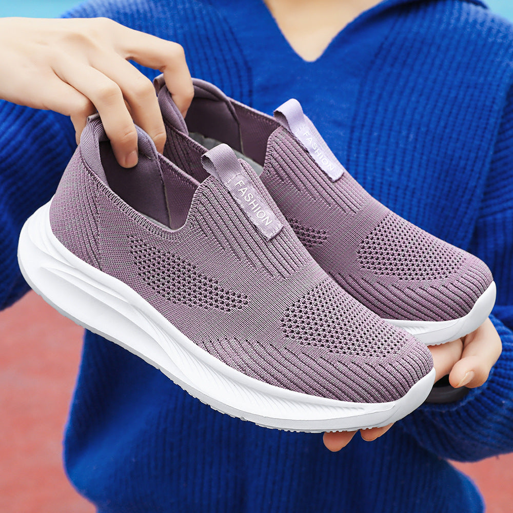 Damer Åndbare Slip-On Løbesko med elastisk Såle Stilla