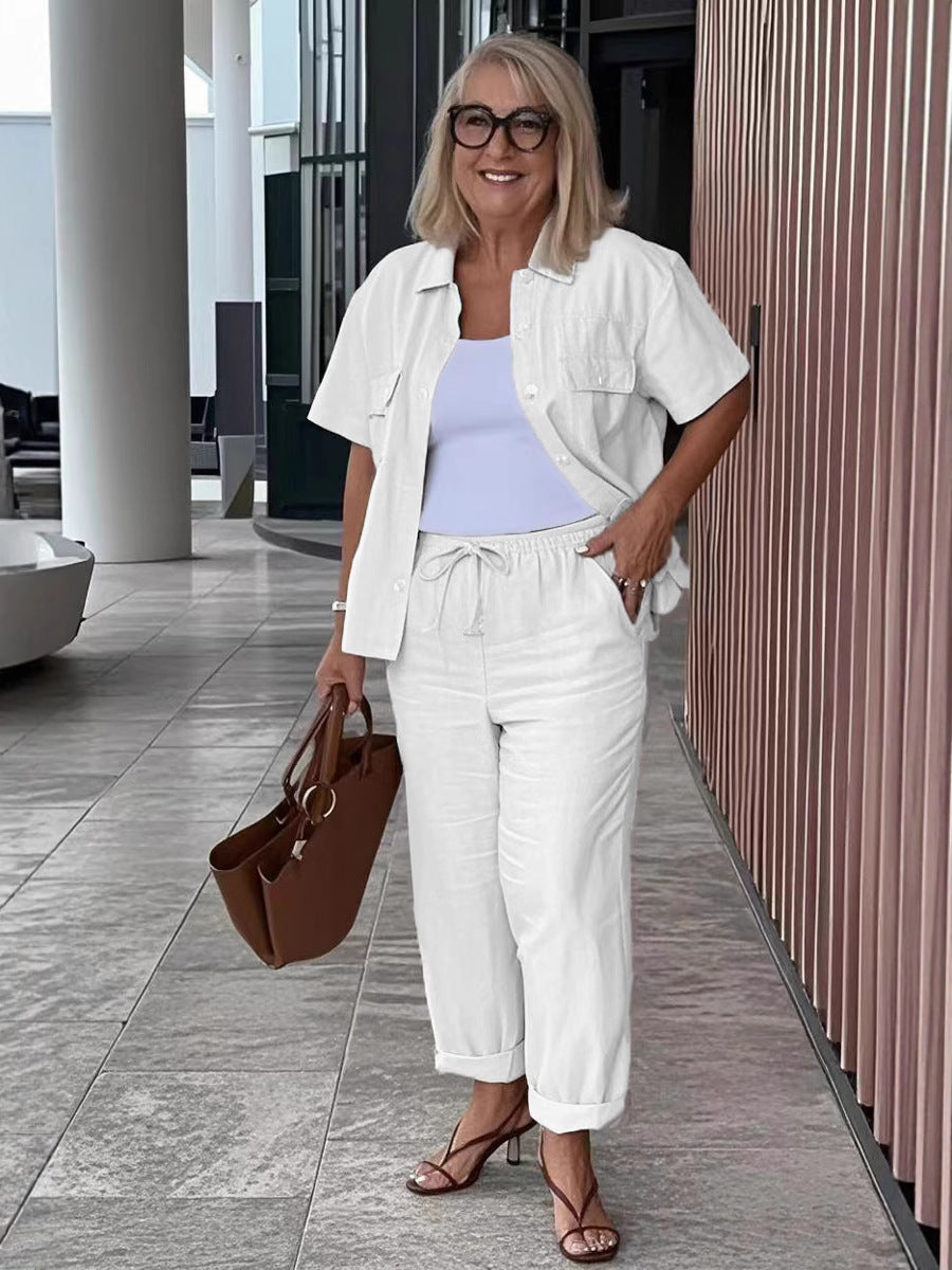 Dame afslappede Chino-bukser med gummibånd Stilla