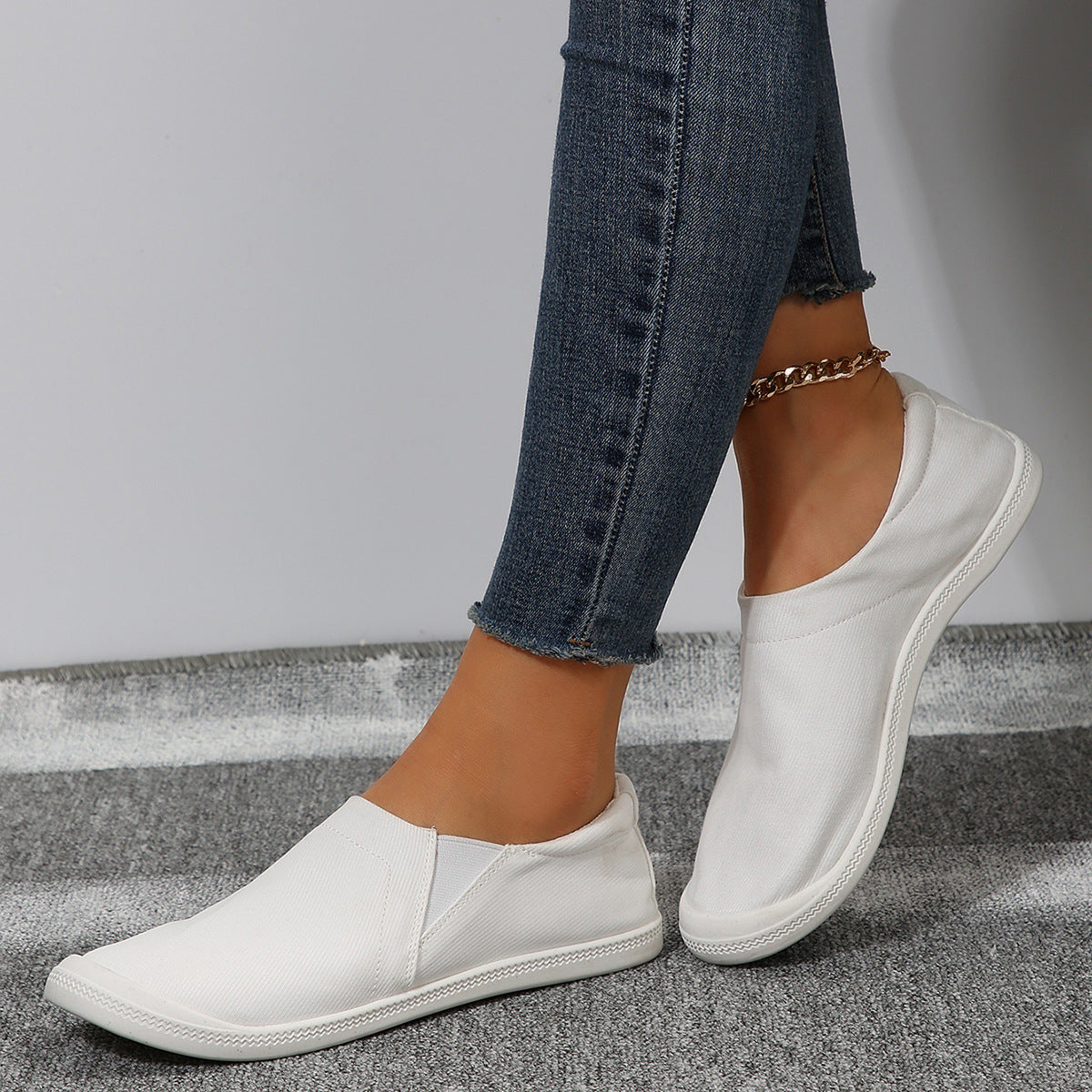 Dame elastiske Slip-On Sneakers Stilla
