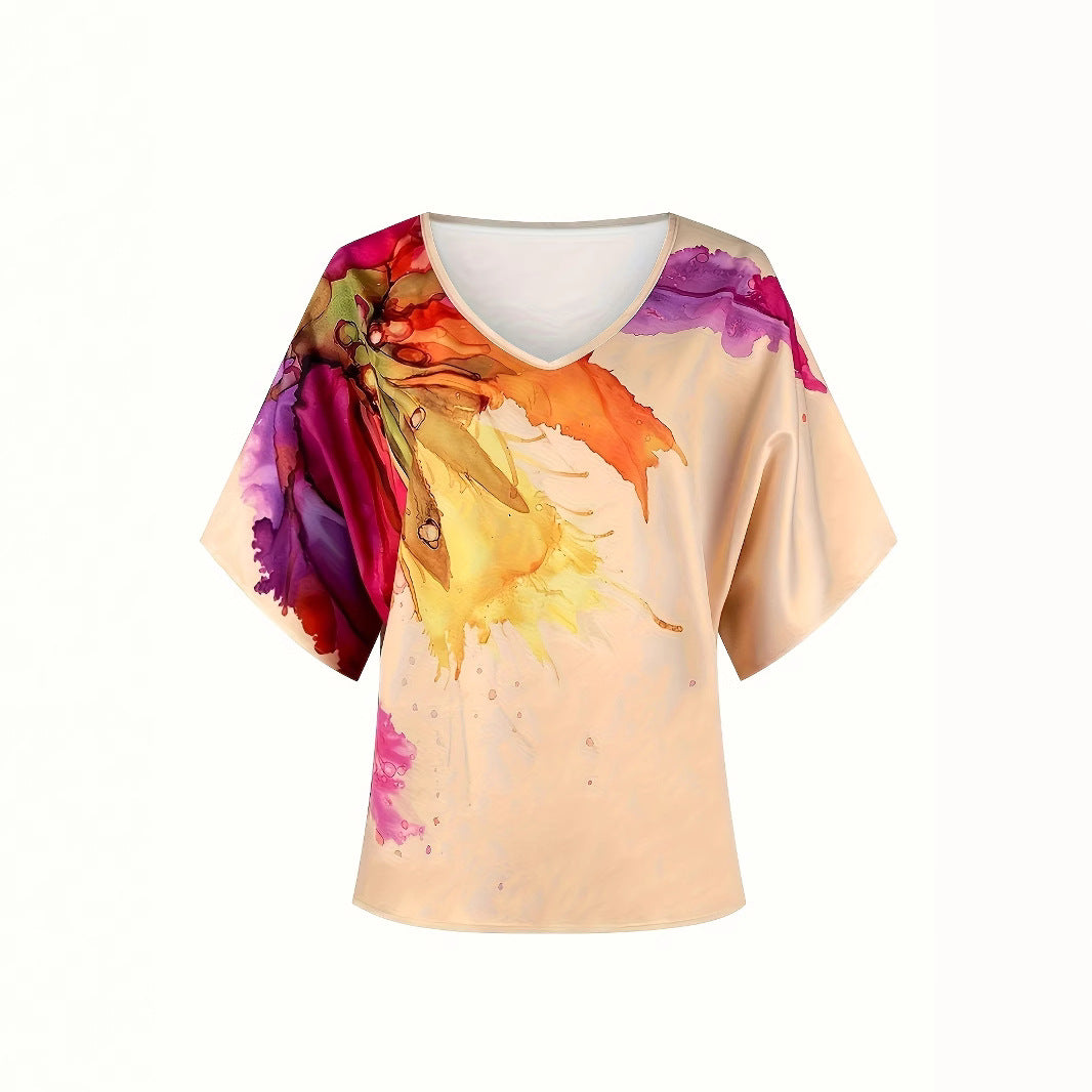 Dame afslappet jakkesæt med løstsiddende snit og moderne print Stilla