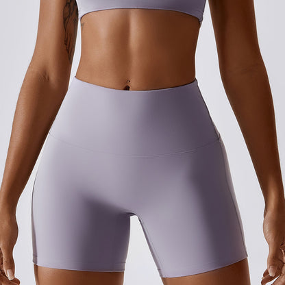 Stilla | Farve Nude Feel Yoga Shorts Høj Talje Tætte Sports Leggings Til Hofte Løftende Løb Workout