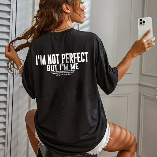 Dame afslappet statement T-shirt med oversized snit Stilla