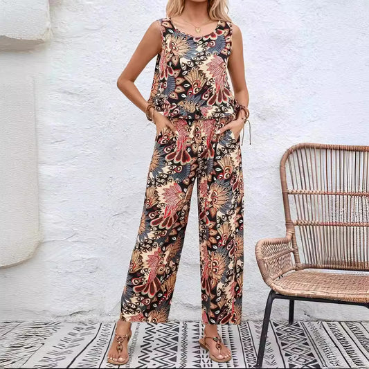 Dame Floral Print bred Ben Jumpsuit Stilla