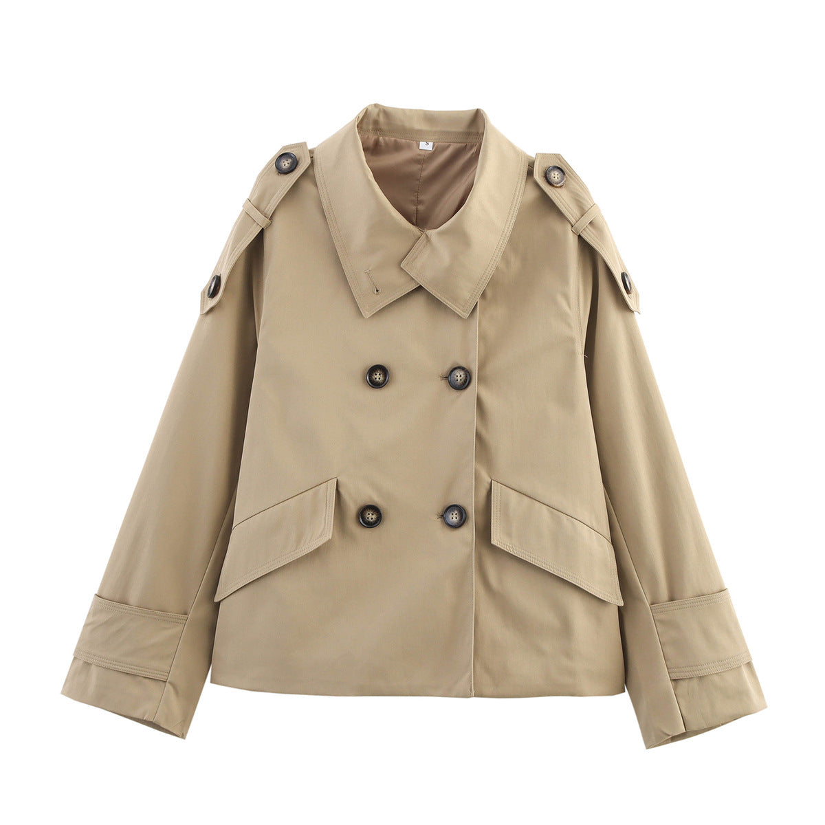 Dame Dobbeltknap Utility Trenchcoat Stilla