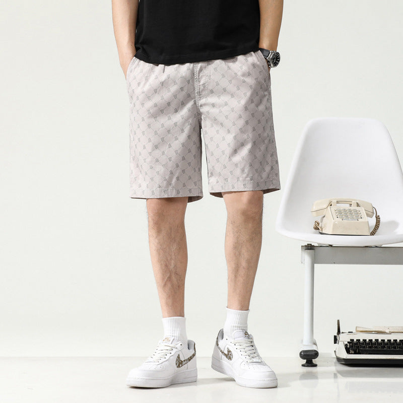 Dame afslappede shorts med elegant mønster Stilla