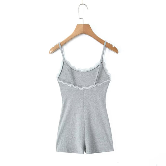 Dame Neckholder Bodysuit med spidse accenter og justerbare stropper Stilla