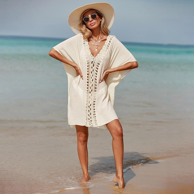 Dame Elegant Hækle-Overtrækkjole Stilla