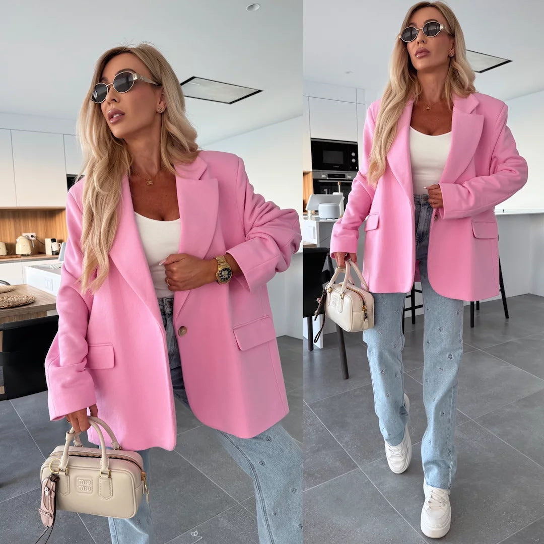 Dame afslappet oversized blazer Stilla