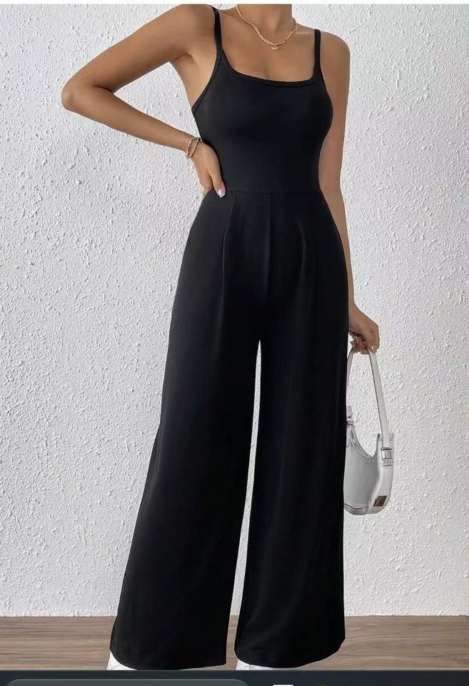 Dame fritid bred ben jumpsuit Stilla