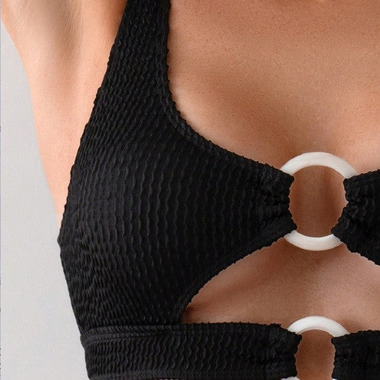 Dame Cut-Out Ring-Detail Svømmeoutfit Stilla