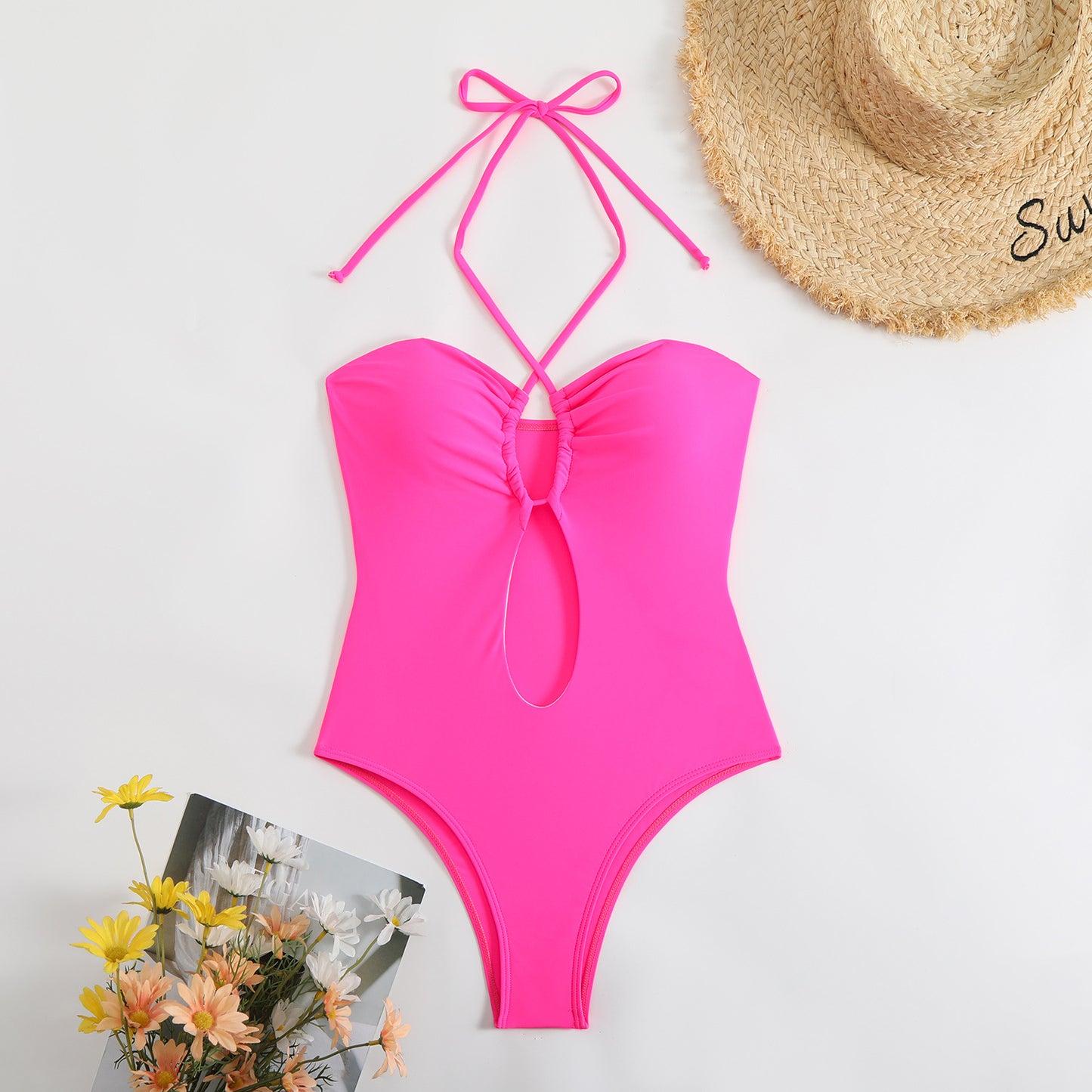 Dame Cut-Out Halterneck One-Piece Badedragt Stilla 1750839309