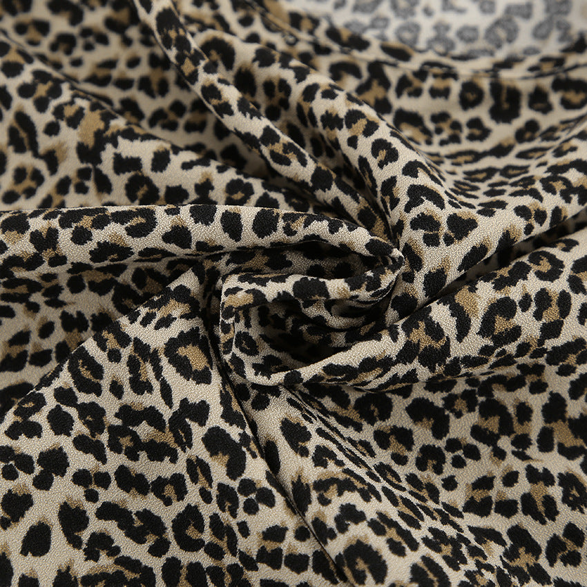 Dame afslappet pyjamas sæt med lange ærmer og dyreprint Stilla