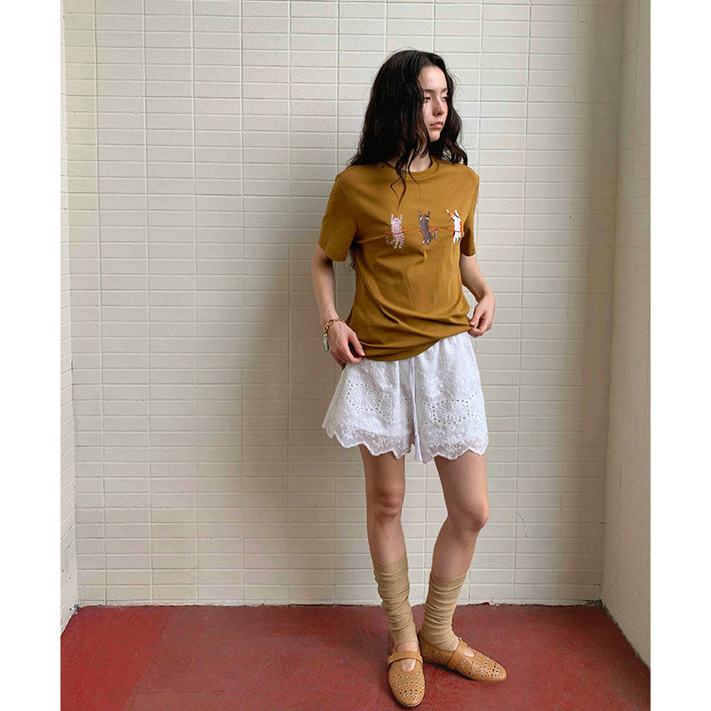 Dame afslappet longsleeve-shirt med høj bærekomfort og mode skære detaljer Stilla