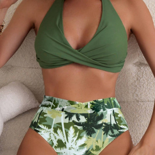 Dame Triangel-Bikini med knyttet top Stilla
