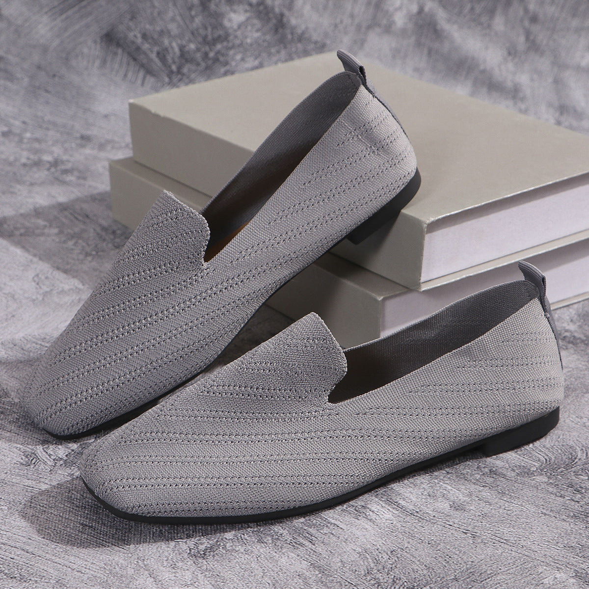 Dame elegante Loafers med åndbart stof og skridsikker sål Stilla