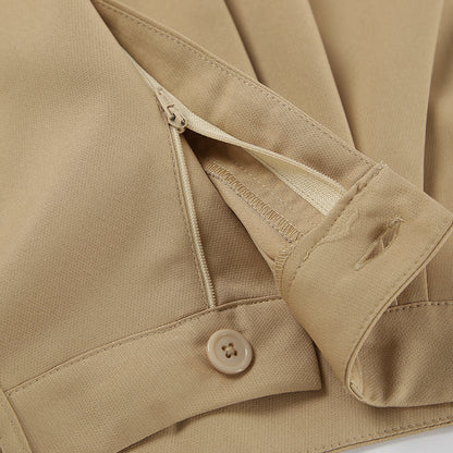 Dame elegante Chino-shorts med høj talje og udvidet snit Stilla