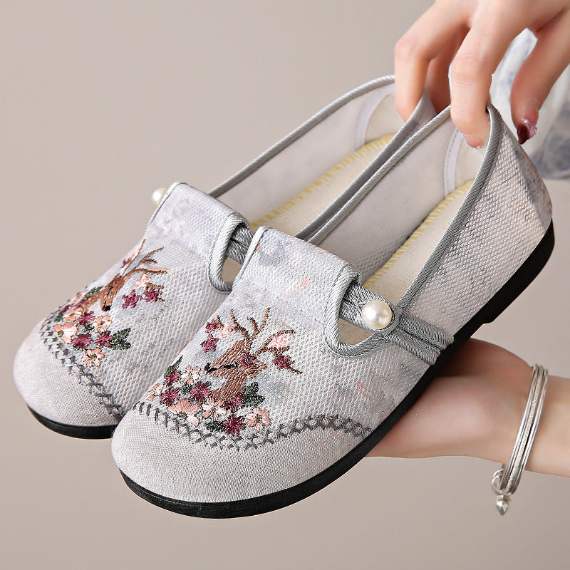 Femme broderede slippers Stilla