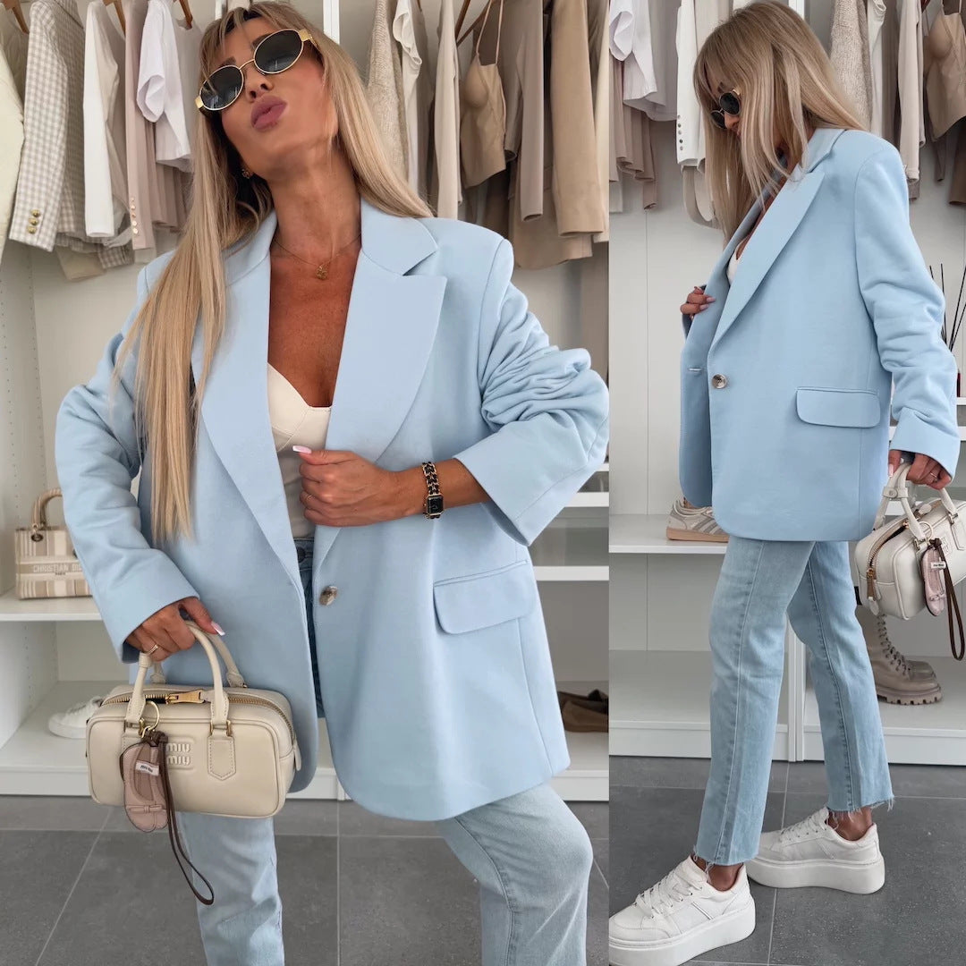 Dame afslappet oversized blazer Stilla