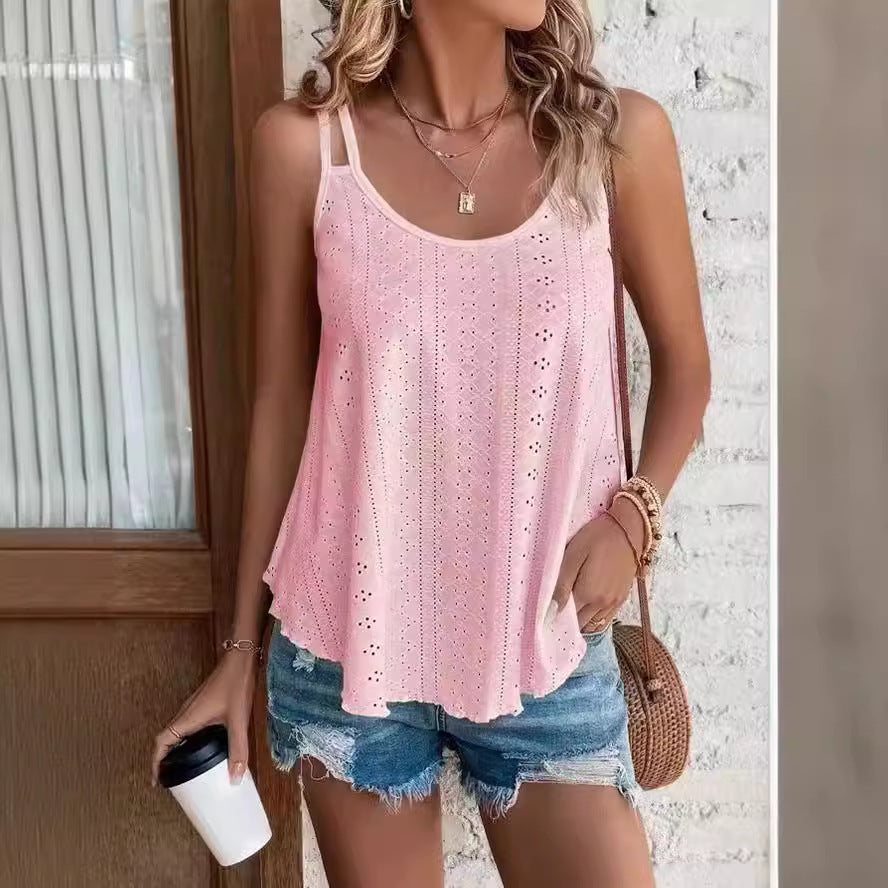 Dame afslappet spaghettistrop-top Stilla