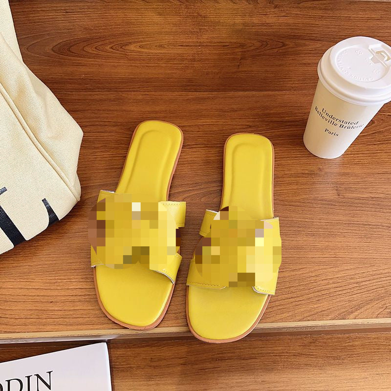 Dame åbne slidesandaler med fashionable remme og polstret fodseng Stilla